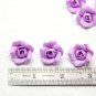 Purple Roses Beads (5pcs) 0,6"-0,8" (1,5-2cm), Floral rose beads polymer clay