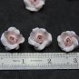 Pink Roses Beads (5pcs) 0,6"-0,8" (1,5-2cm), Floral rose beads polymer clay