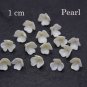 Pearl Small flowers beads 0.8cm, Floral beads with three petals, Supplies beads