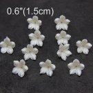 Pearl Flowers Beads Making jewelry 0.6"( 1.5 cm), Polymer clay flower beads Pearl Flowers Beads Making jewelry 0.6"( 1.5 cm), Polymer clay flower beads