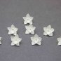 White Clay Flower Vanilla Beads 0,6" ( 1.5 cm), Floral beads making jewelry