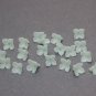 Blue Ice color Flowers Polymer Clay 9-10mm, Blue Floral Beads for Making Jewelry