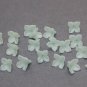Blue Ice color Flowers Polymer Clay 9-10mm, Blue Floral Beads for Making Jewelry