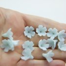 Blue Ice Quartz Lilac Flowers Polymer Clay 9-10mm, Blue Floral Beads for Making Jewelry Blue Ice Quartz Lilac Flowers Polymer Clay 9-10mm, Blue Floral Beads for Making Jewelry