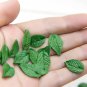 Green Leaves Beads 0.6" (1.5cm), Leaves Jewelry Making, Craft Leaves