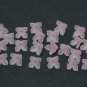 Pink Floral beads polymer clay 0.36" - 0.04"(9-10&ETH;&frac14;&ETH;&frac14;), Light Pink Translucent Flowers