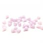 Translucent Pink Flower Buds Beads Jewerly Making, Floral Beads 0.48"-0.5" (12-14mm)