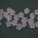 Pink Translucent Flowers Beads Polymer Clay, Floral pink beads 10-12mm