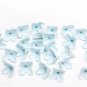 Light Blue Lilac Beads, Flowers polymer clay beads jewelry Making, Blue floral Beads 9-10mm
