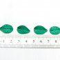 Small Turtle Green Leaves Beads Polymer Clay (20 pcs),  Leaf Beads 0.4" (1-1.2cm), Leaves