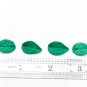 Small Turtle Green Leaves Beads Polymer Clay (20 pcs),  Leaf Beads 0.4" (1-1.2cm), Leaves