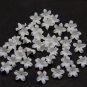 White small flower beads polymer clay making jewelry 0,48"-0,56"(12-14mm), Handmade beads