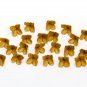 Gold Floral beads Making jewelry,  Flower Beads Polymer Clay , Craft  Gold  Lilac Flowers 9-10mm