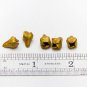 Gold Floral Buds Beads Making jewelry,  Flower Beads Polymer Clay , Craft  Gold
