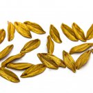 10 pcs Gold Eucalyptus Leaves Beads Polymer Clay, Small Gold Leaves 1" (2,5cm) 10 pcs Gold Eucalyptus Leaves Beads Polymer Clay, Small Gold Leaves 1" (2,5cm)
