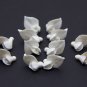 White wisteria flowers beads making jewelry, White Wisteria buds beads clay 0.6-0.68" (1.5-1.7cm)