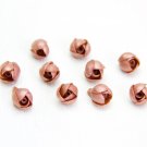 Pearl Brown Buds Roses Beads (10pcs) Brown Roses Flower Beads Polymer clay 0,24"-0,28"(0,6-0,7cm)