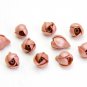 Pearl Brown Buds Roses Beads (10pcs) Brown Roses Flower Beads Polymer clay 0,24"-0,28"(0,6-0,7cm)