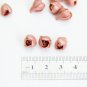 Pearl Brown Buds Roses Beads (10pcs) Brown Roses Flower Beads Polymer clay 0,24"-0,28"(0,6-0,7cm)