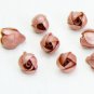Pearl Brown Buds Roses Beads (10pcs) Brown Roses Flower Beads Polymer clay 0,24"-0,28"(0,6-0,7cm)