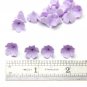 Lilac Flowers Beads Polymer Clay (Set 10 pcs), Floral Beads Jewelry Making 0.4"-0.48"(10-12mm)
