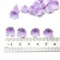 Lilac Flowers Beads Polymer Clay (Set 10 pcs), Floral Beads Jewelry Making 0.4"-0.48"(10-12mm)