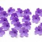 Purple Flower Beads Polymer Clay (Set-20 pcs) Small Flowers Beads 0.36"-0,4" (9-10mm)