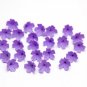 Purple Flower Beads Polymer Clay (Set-20 pcs) Small Flowers Beads 0.36"-0,4" (9-10mm)