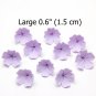 Lange Lilac flowers beads, Floral beads polymer clay 0,6" ( 1,5 cm), Flower making tiaras