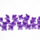 Purple Lilac Flower Beads Polymer Clay (20 pcs) Serenity Unique Beads Jewelry Making