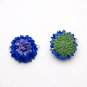 Cornflower Flower Caboshons Polymer Clay , Cornflower beads, Cornflower Supplies