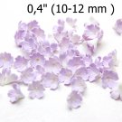 Lilac / White Flower Beads for jewelry (SET 10 pcs ) Craft supplies Jewelry 0,4" (10-12 mm )