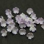 Lilac / White Flower Beads for jewelry (SET 10 pcs ) Craft supplies Jewelry 0,4" (10-12 mm )