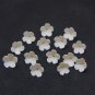 Ivory Flowers and Buds Polymer Clay , Floral beads, Weding Beads Jewelry Making,