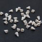Ivory Flowers and Buds Polymer Clay , Floral beads, Weding Beads Jewelry Making,