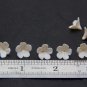 Ivory Flowers and Buds Polymer Clay , Floral beads, Weding Beads Jewelry Making,
