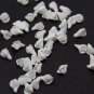 White Buds flowers 1 cm, Floral Buds beads with three petals, Supplies beads