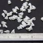 White Buds flowers 1 cm, Floral Buds beads with three petals, Supplies beads