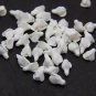 White Buds flowers 1 cm, Floral Buds beads with three petals, Supplies beads