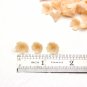 Beige Flower Beads Polymer Clay, Small  Floral Beads 0.4"(10-12 mm), Flower Jewelry Making