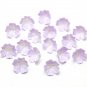 White/Lilac Flower Beads Jewelry Making 0,6" (1.5 cm ), Lilac outside the flower, white inside.