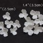 White Flower Beads 1"(2,5cm), 1.4"(3,5cm), Wedding Beads