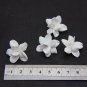 White Flower Beads polymer clay 1.4"(3cm),  Wedding Beads clay