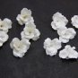 White, Pearl Clay Flower Beads 1" ( 2.5 cm),  Wedding Beads clay