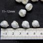 White Buds Roses Flower Beads Polymer clay  10-20 mm, Floral beads making jewelry,
