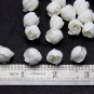 White Buds Roses Flower Beads Polymer clay  10-20 mm, Floral beads making jewelry,