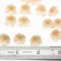 Beige Flower Beads Polymer Clay, Small  Floral Beads 0.6"(15 mm), Flower Jewelry Making