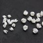 Polymer Clay Yucca Flower and Bud for Jewelry Making, White Flower Beads Polymer Clay