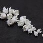 Polymer Clay Yucca Flower and Bud for Jewelry Making, White Flower Beads Polymer Clay