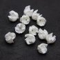 Polymer Clay Yucca Flower and Bud for Jewelry Making, White Flower Beads Polymer Clay
